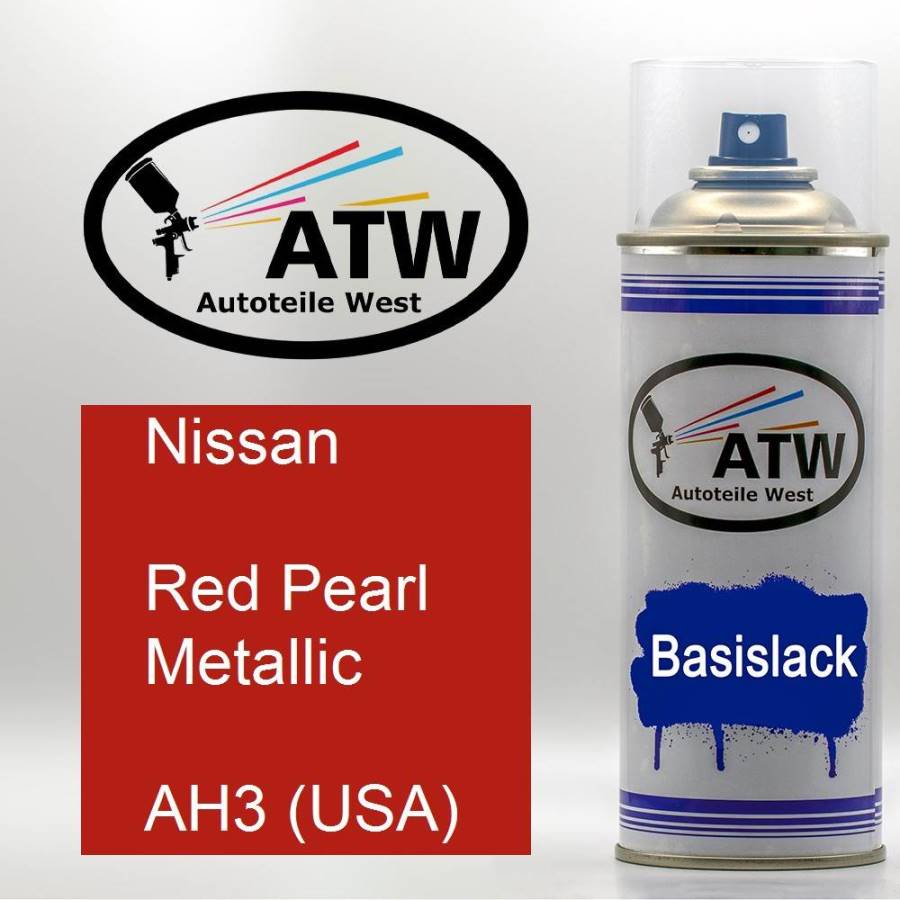 Nissan, Red Pearl Metallic, AH3 (USA): 400ml Sprühdose, von ATW Autoteile West.
